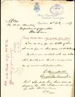 Olive Helena -Garden Plant Store letter from st helena prison governor 500 2