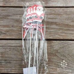 Wooden Santa Picks - Pack Of 4 4 Wooden Santa Picks - Pack Of 4 -Garden Plant Store santa pick